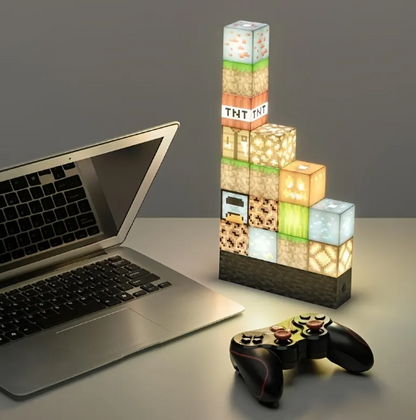 Lampe Veilleuse LED - Mur Minecraft